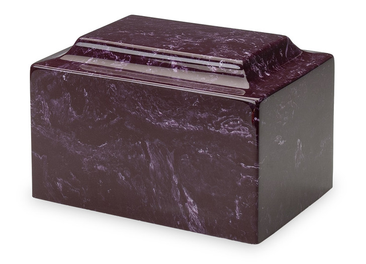 Classic Merlot Cultured Marble Urn