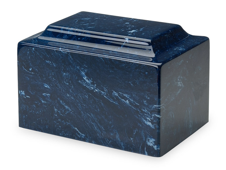 Classic Navy Cultured Marble Urn