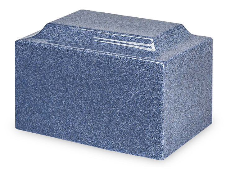 Classic Paradise Blue Cultured Marble Urn