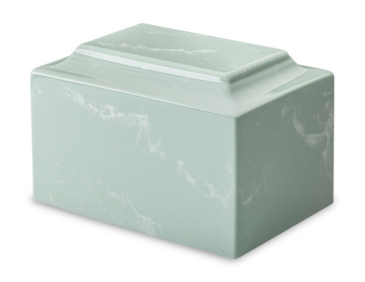 Classic Seafoam Cultured Marble Urn