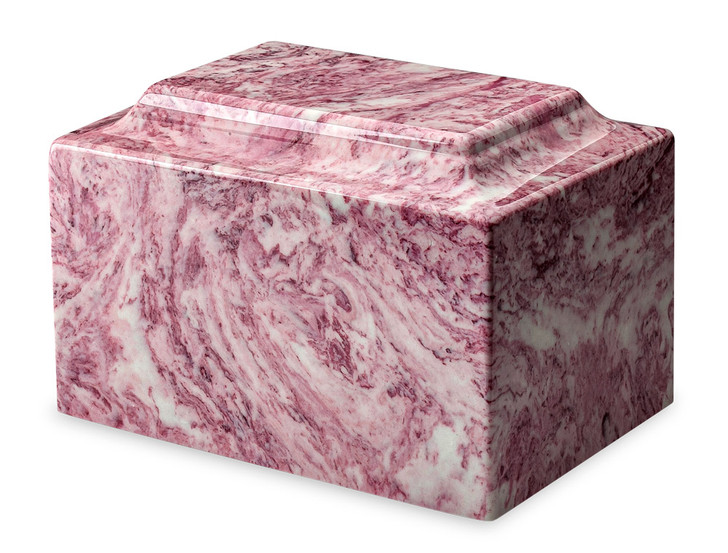 Classic Wild Rose Cultured Marble Urn