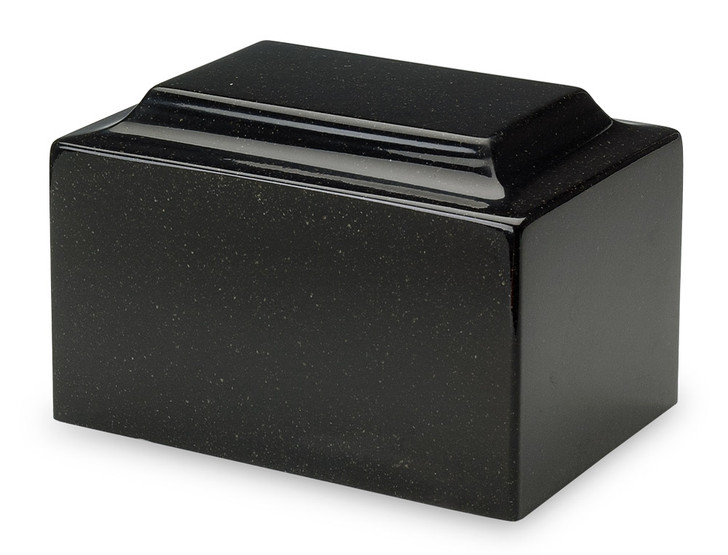 Classic Orca Black Cultured Marble Urn