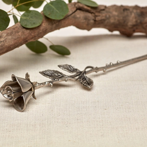 Pewter Rose Keepsake