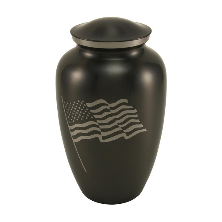Classic Flag Slate Urn