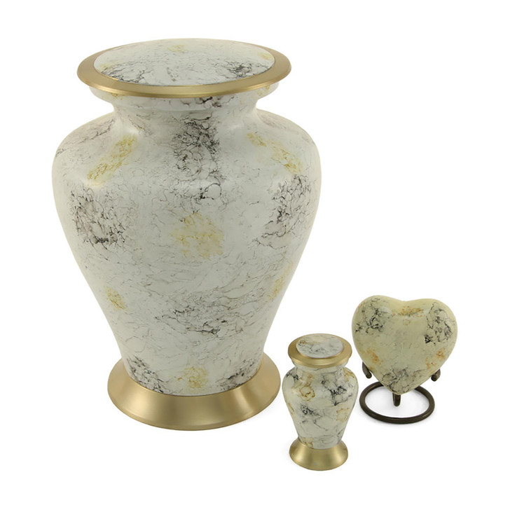 Glenwood White Marble Urn