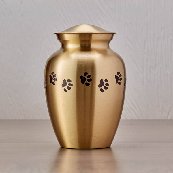 Classic Paw Brass Pet Urn - Extra Small
