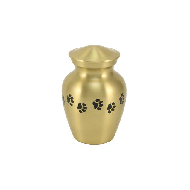 Classic Paw Brass Pet Urn  - Petite