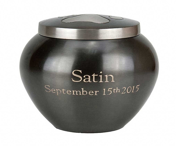 Brass Pawprint Jar Pet Cremation Urn - 4 Sizes