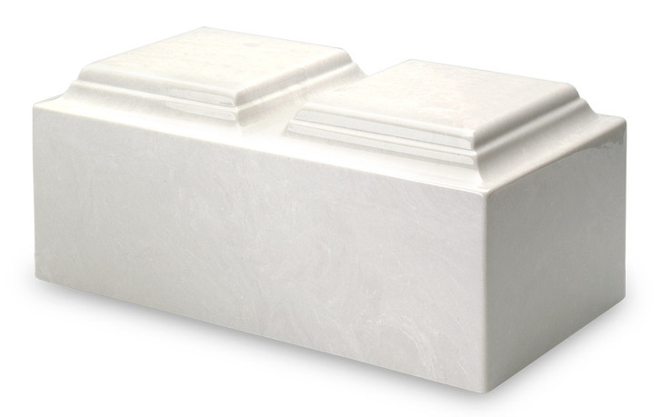 Companion White Cultured Marble Urn