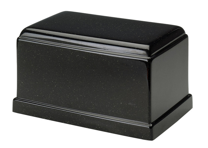 Olympus Orca Black Cultured Marble Urn