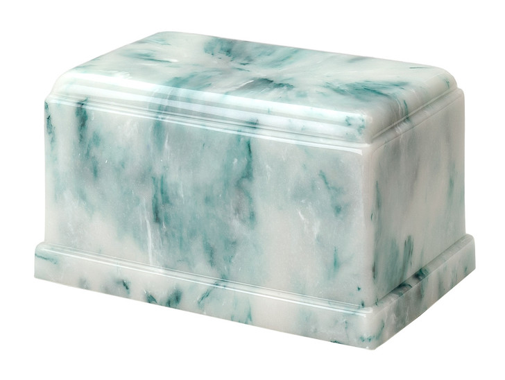 Olympus Teal Cultured Marble Urn