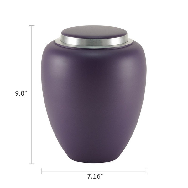 Emerson Amethyst Cremation Urn
