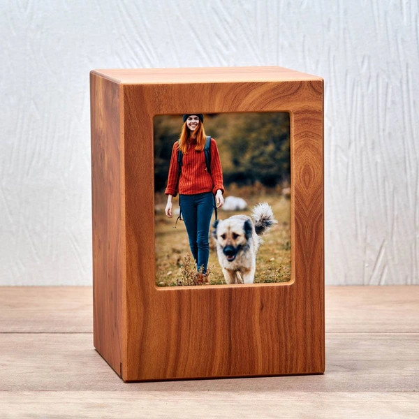 Pet Photo Natural MDF Urn