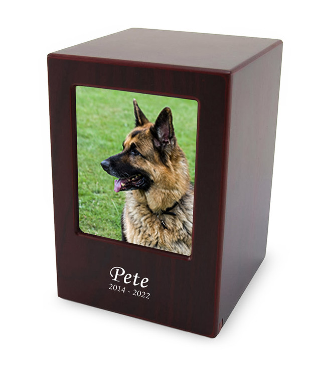 Pet Photo Cherry MDF Urn