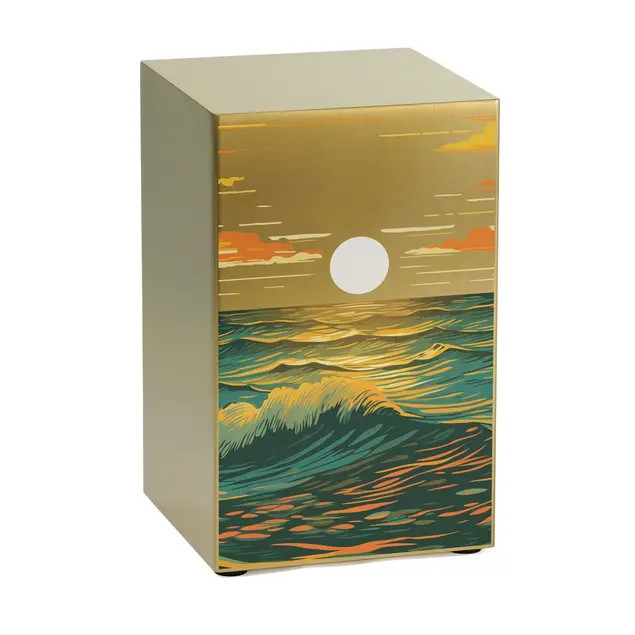 Life Canvas Ocean Landscape Bronze Beaumont Cremation Urn