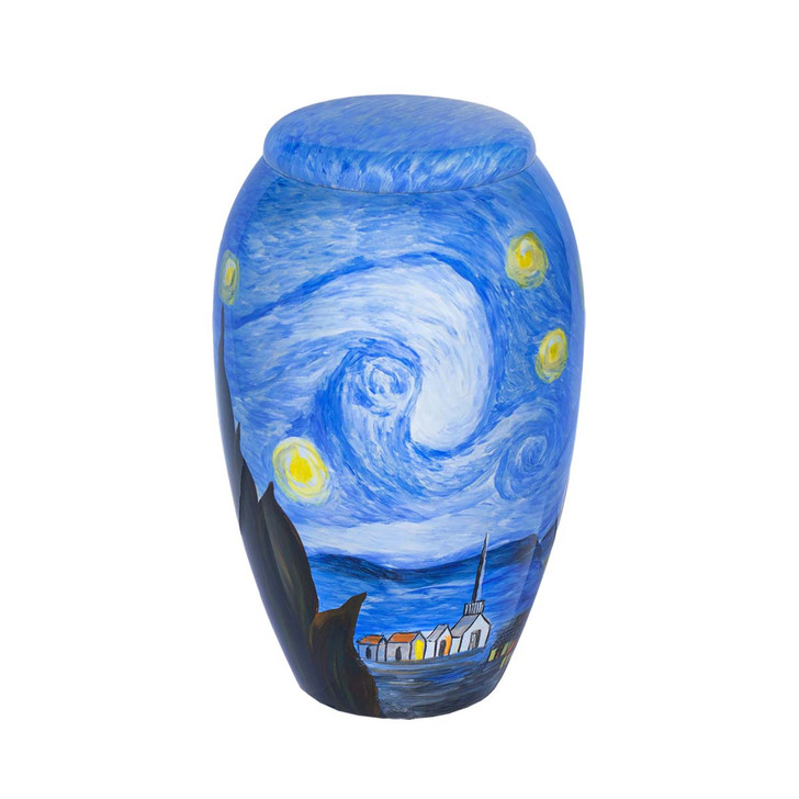 Impressionist Hand Painted Urn