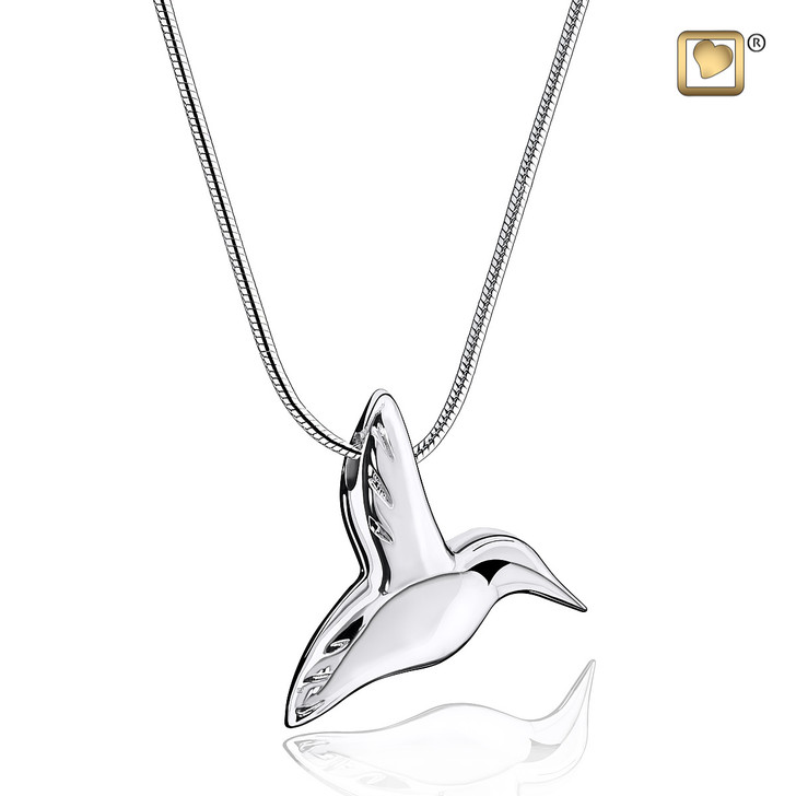 Pendant HummingBird Rhodium Plated