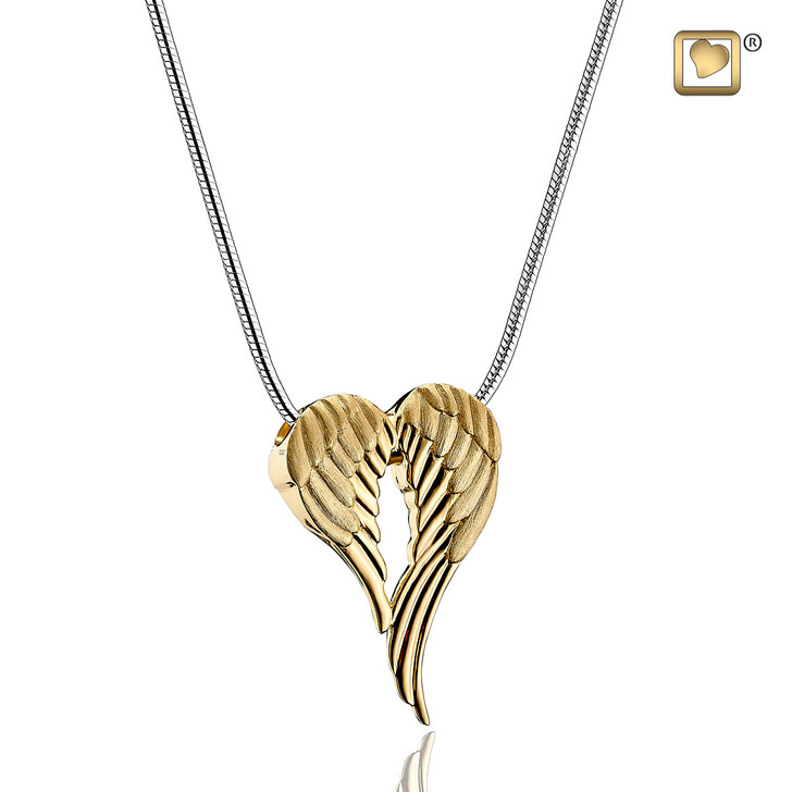 Pendant Angel Wings Gold Vermeil Two Tone