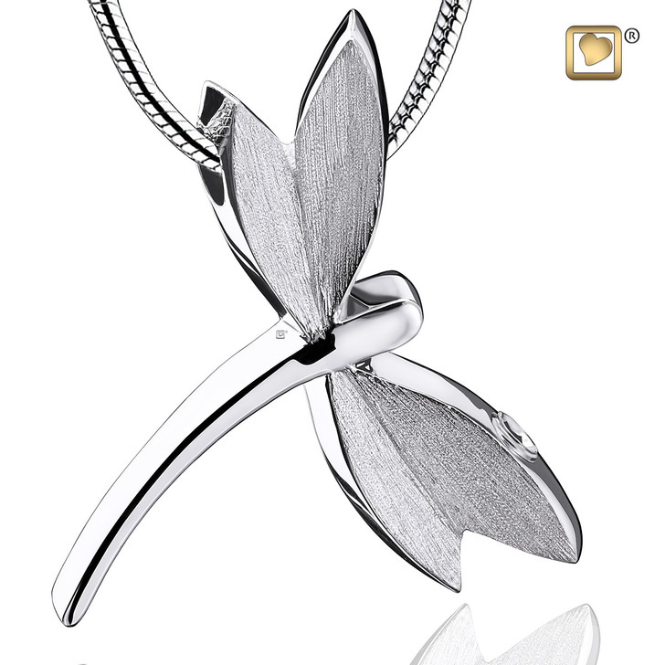 Pedant Dragonfly Rhodium Plated Two Tone