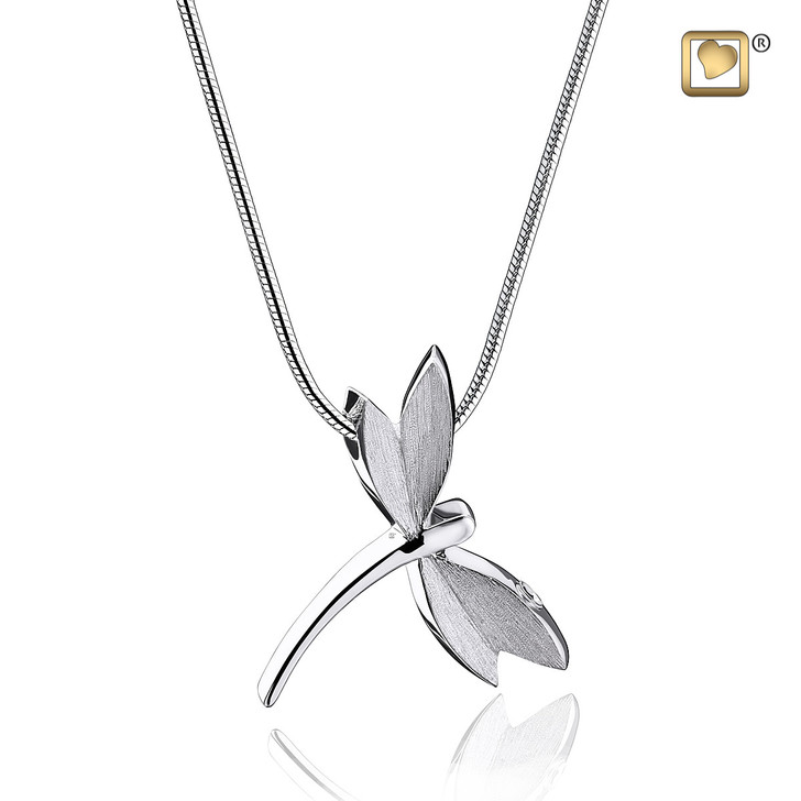 Pedant Dragonfly Rhodium Plated Two Tone