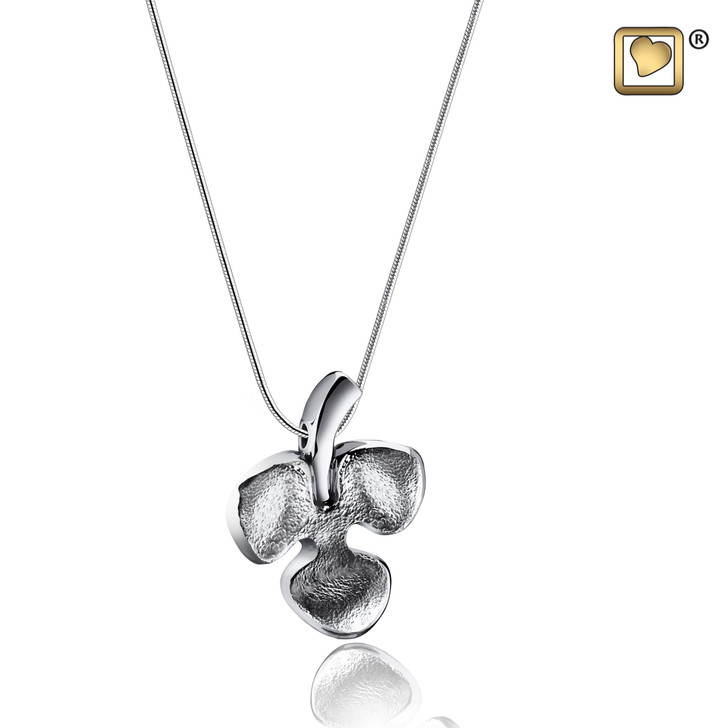 Pendant Shamrock Rhodium Plated Two Tone