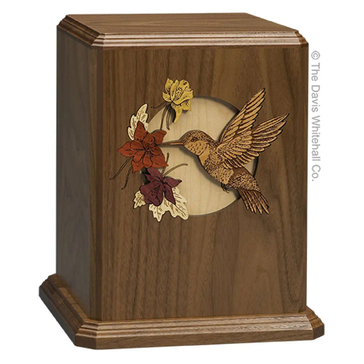Dimentional Hummingbird Urn
