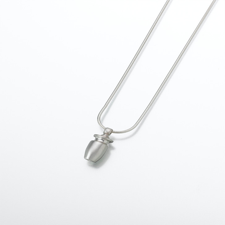 Small Sterling Silver Urn Pendant