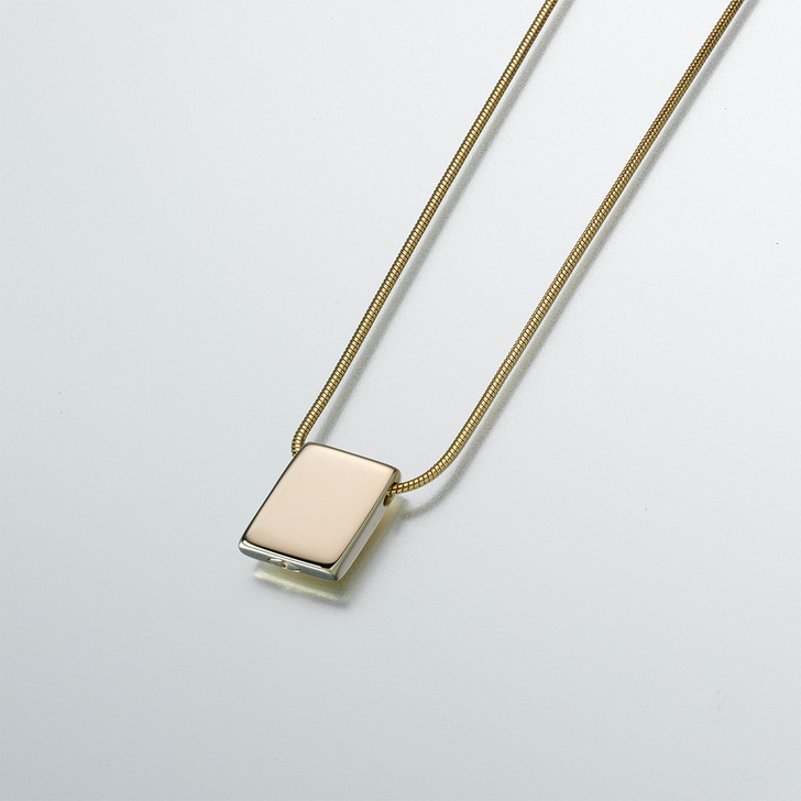 Gold Vermeil Slide Rectangle Pendant