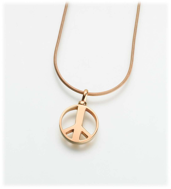 Gold Vermeil Peace Sign Pendant