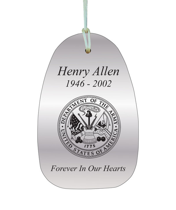 Army Memorial Wind Chime Cremation Urn