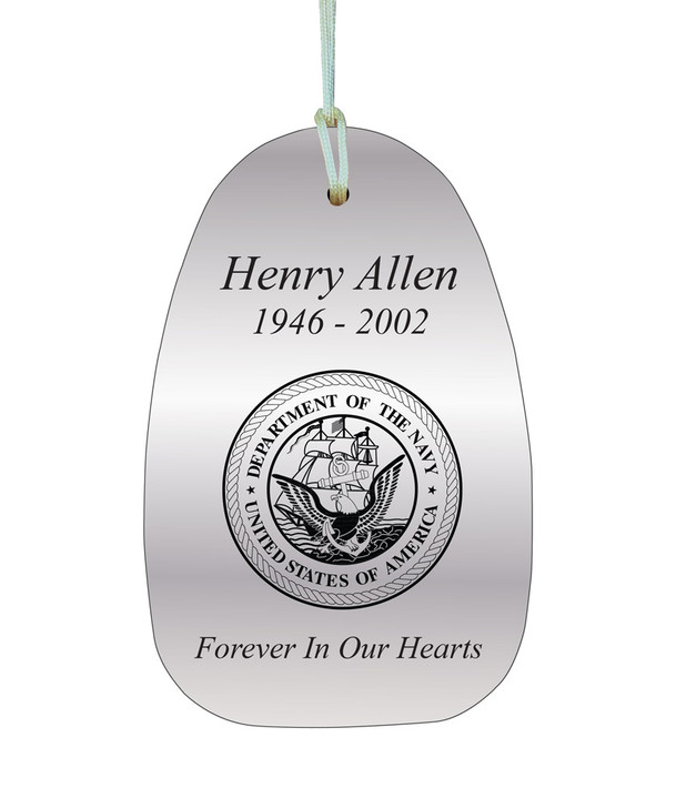 Navy Memorial Wind Chime Cremation Urn