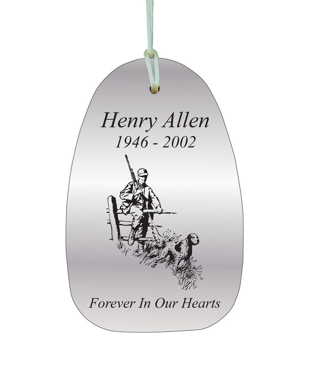 Bird Hunter Memorial Wind Chime Cremation Urn