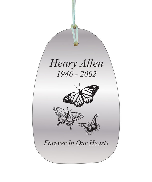 Butterflies Memorial Wind Chime Cremation Urn