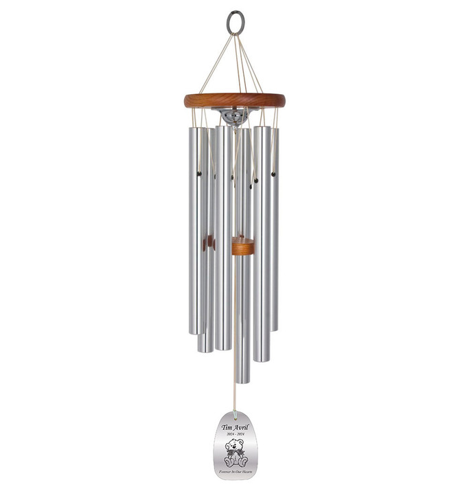 Teddy Bear Memorial Wind Chime Cremation Urn