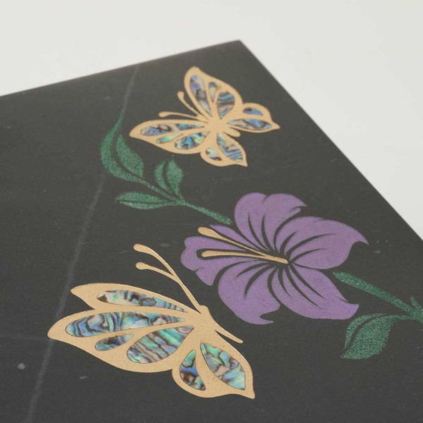 Monumental Memorials Butterfly Purple Black