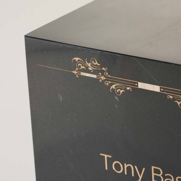 Monumental Memorials Scroll Gold Black