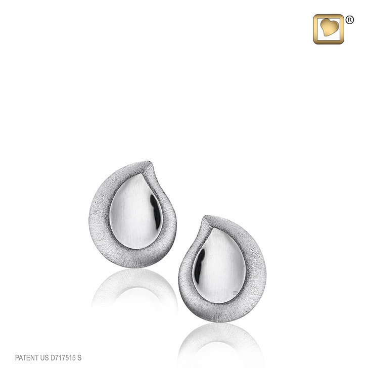 TearDrop Earrings Sterling Silver Cremation Jewelry