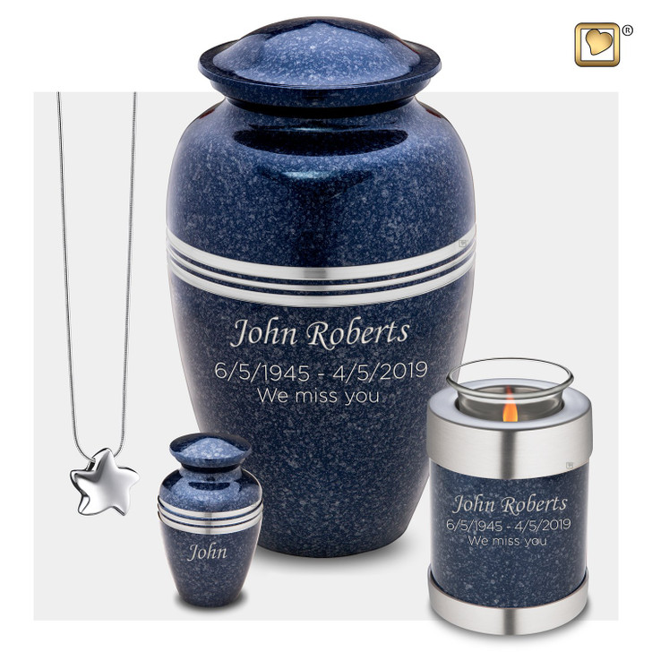 Speckled Indigo Urn