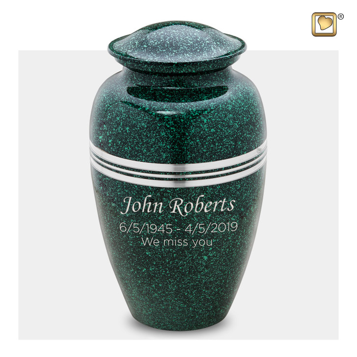 Speckled Emerald Urn