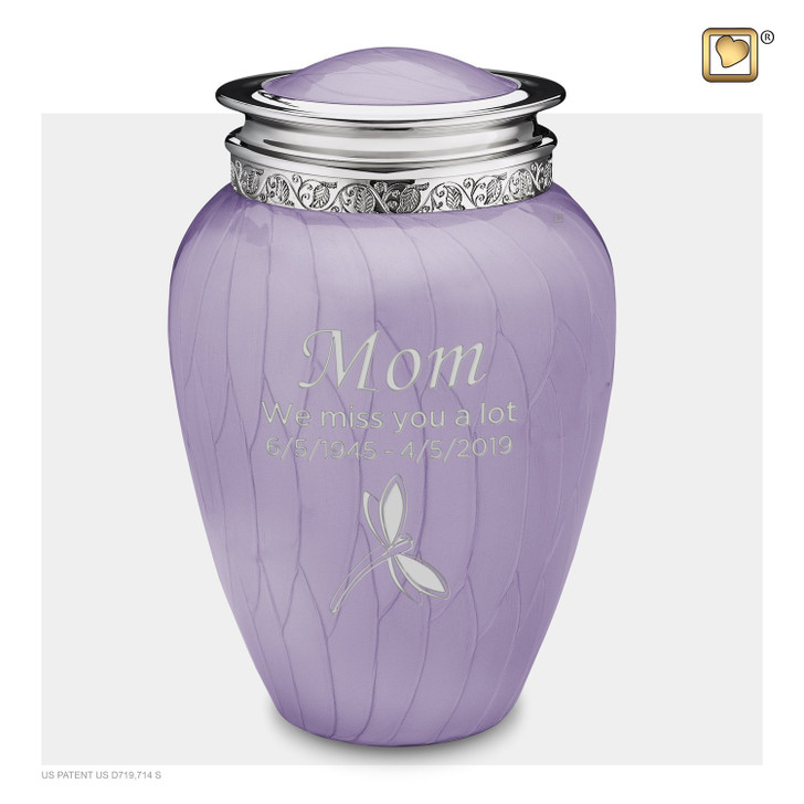 Blessing Lavender Silver Urn
