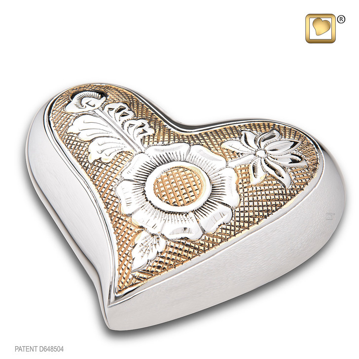 Elegant Floral Heart Keepsake