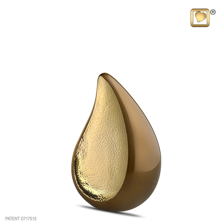 TearDrop Bronze& Hammered Urn - Medium