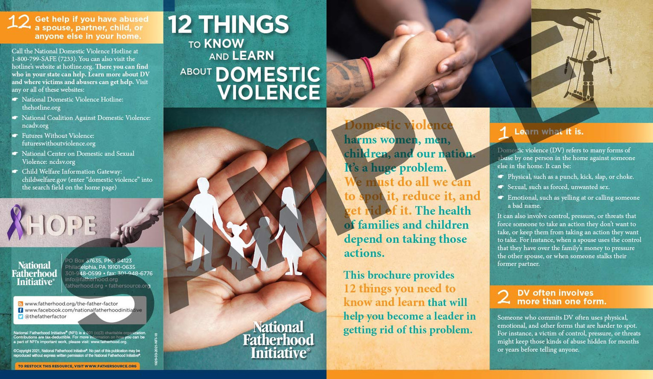 12 Things to Know and Learn About Domestic Violence - FatherSource™ by ...