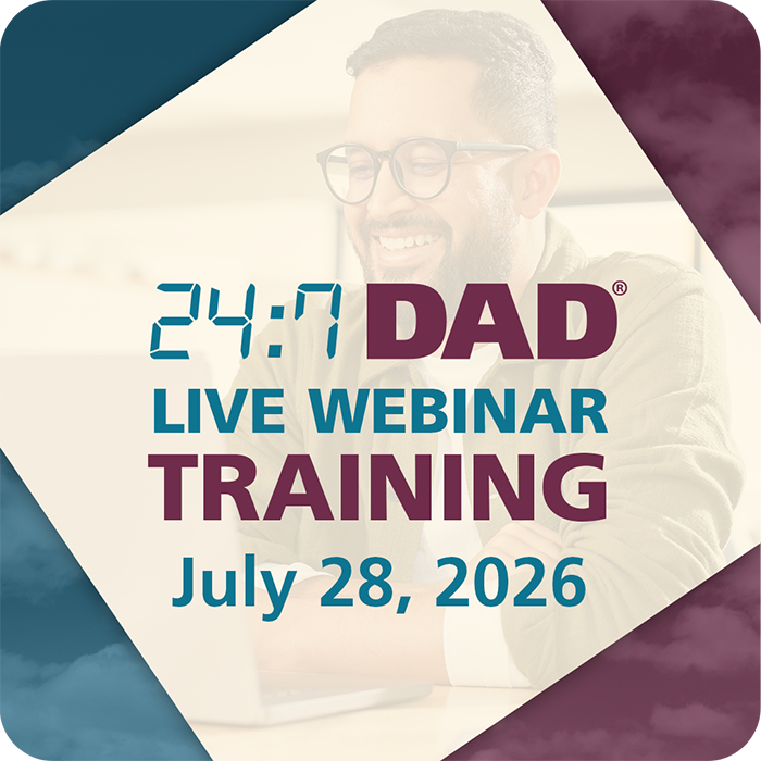 Live! 24:7 Dad® 4th Ed. Public Webinar Training: July 28, 2026