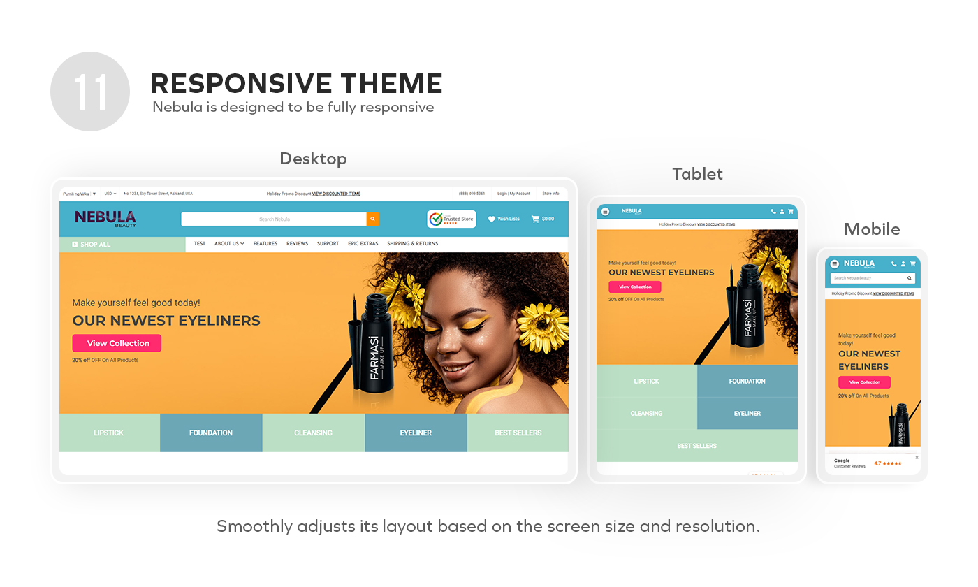 Nebula Responsive Theme