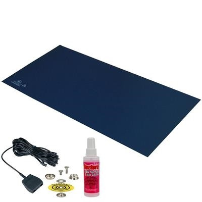 Desco - T2 Plus Mat Kit, Dissipative Dual Layer Rubber | Dark Blue