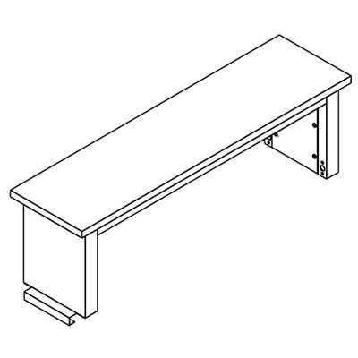 IAC - Instrument Shelf, Sky Blue - Standard Work Surface