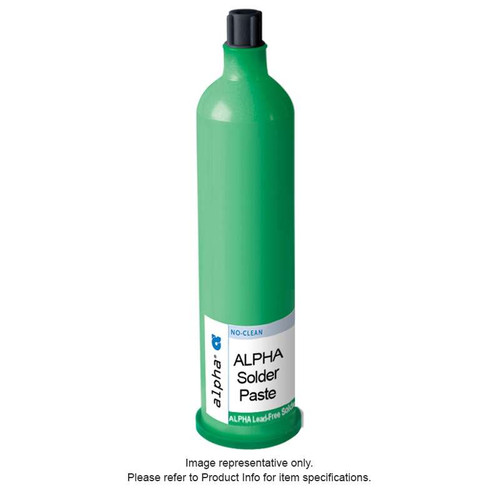 ALPHA OM-338T Lead Free No-Clean Solder Paste, SAC305, 88.5-4-M13, 600g Cartridge