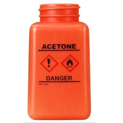 Menda - Bottle Only, HCS Label, Acetone Printed, Orange, 6 Ounce