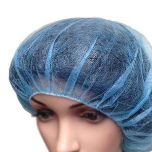 HTC - Polypropylene Bouffant Cap, 24", Blue, 100 Pcs/Polybag, 1000 Pcs/Case - SOLD BY CASE